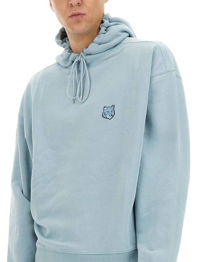 Bold Fox Head Patch Oversize Hoodie Blue - MAISON KITSUNE - BALAAN 5