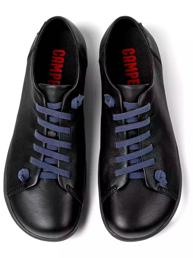 Peu Leather Low Top Sneakers Black - CAMPER - BALAAN 4