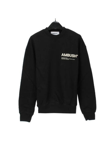 WoMen's Workshop Sweatshirt Black - AMBUSH - BALAAN 1