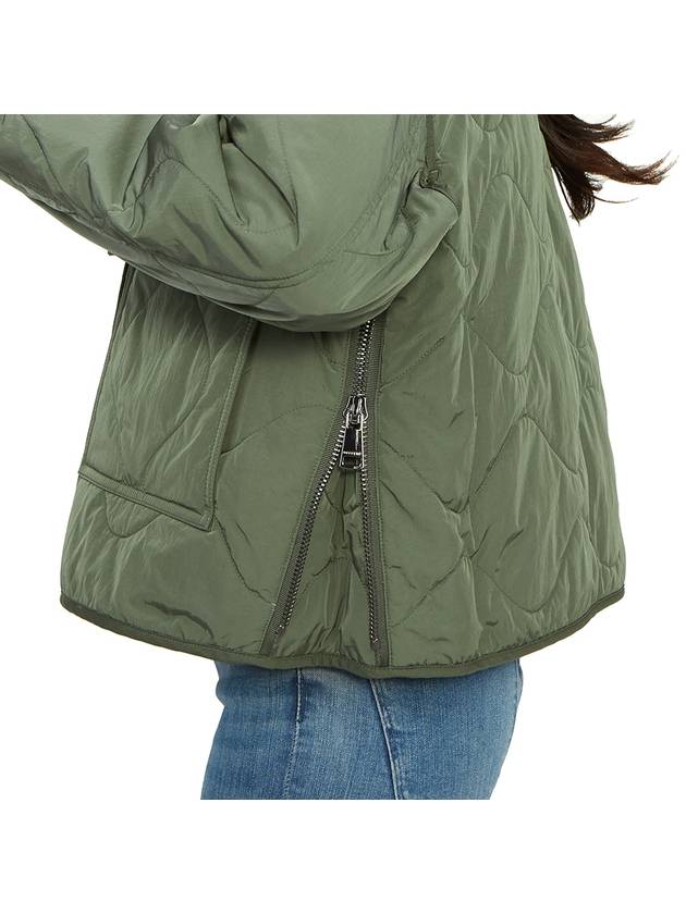 Umberta Button Flap Pocket Side Zipper Jacket Dark Green - MAX MARA - BALAAN 11