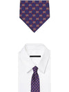 GG Rhombus Jacquard Silk Tie Blue - GUCCI - BALAAN.