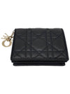 Women s S0178ONMJ M900 Black Lambskin Lady Mini Wallet - DIOR - BALAAN 5