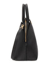 Gancini Leather Tote Bag Black - SALVATORE FERRAGAMO - BALAAN 3