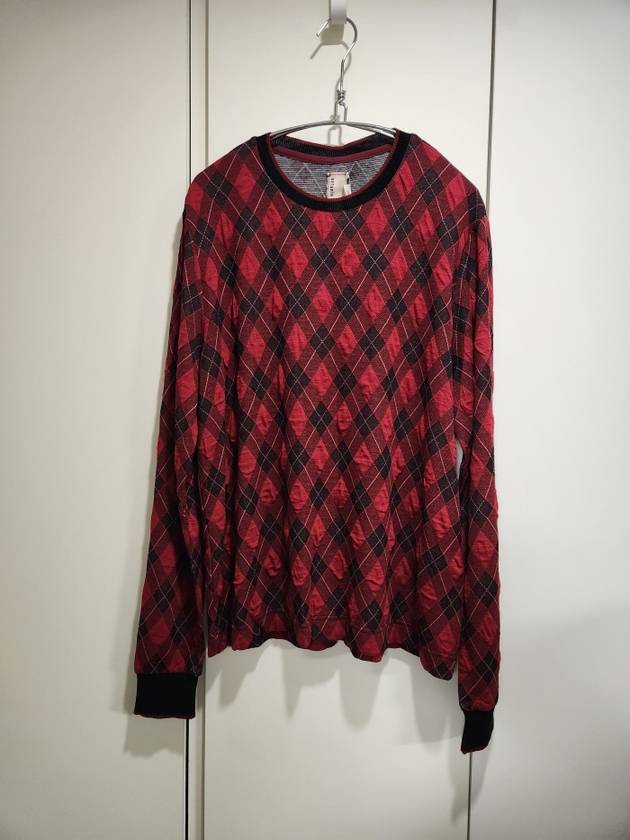 Red argyle check knit Antonio Malas - ANTONIO MARRAS - BALAAN 3