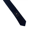 Interlocking G Stripe Silk Tie Navy - GUCCI - BALAAN 8