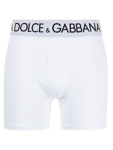 Logo Band Boxer Briefs White - DOLCE&GABBANA - BALAAN 1