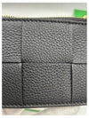 Zipper Leather Card Wallet Black - BOTTEGA VENETA - BALAAN 4