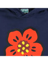 Kids Boke Flower Knit Hoodie Navy - KENZO - BALAAN 5