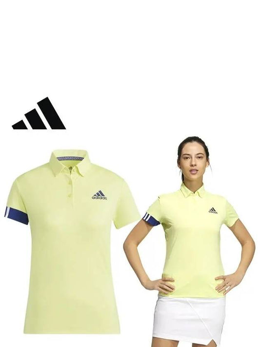 GU8755 AeroReady Three Stripes Polo Golf T-Shirt - ADIDAS GOLF - BALAAN 1