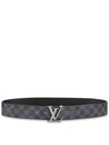 LV Initial 40MM Reversible Leather Belt Graphite - LOUIS VUITTON - BALAAN 1