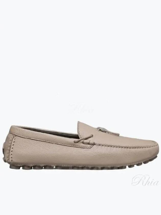 CD Diamond Grained Calfskin Loafers Beige - DIOR - BALAAN 2