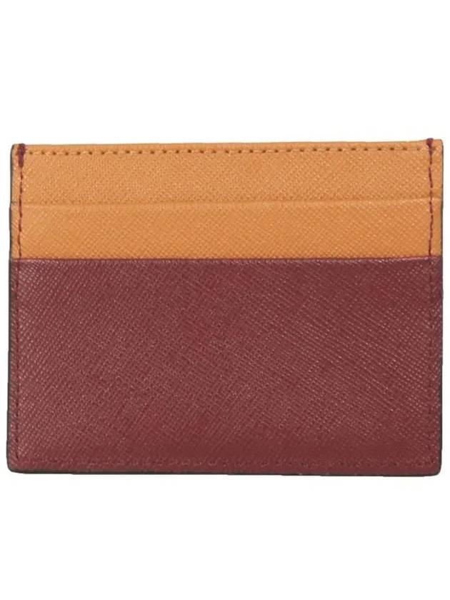 Logo Color Block Card Wallet Red - MARNI - BALAAN 4