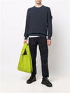 Men's Ribbed Soft Cotton Crewneck Knit Top Navy - STONE ISLAND - BALAAN 3