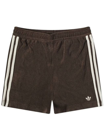 Originals x Wales Bonner Fleece Textured Track Shorts Dark Brown - ADIDAS - BALAAN 1