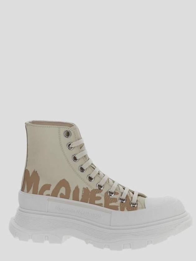 Tread Slick High Top Sneakers Beige - ALEXANDER MCQUEEN - BALAAN 5