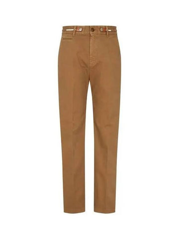 Drawstring tapered chino pants light brown - DIESEL - BALAAN 1