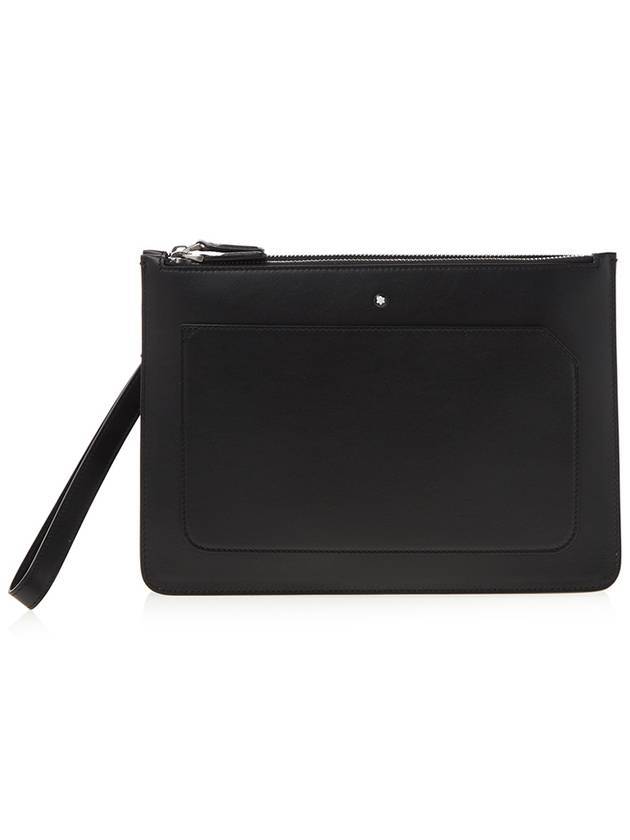 Meisterstuck Urban Two Zip Clutch Bag Black - MONTBLANC - BALAAN.