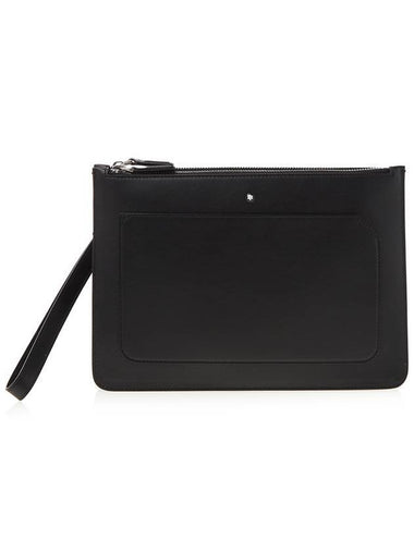 Meisterstück Urban Two Zipper Clutch Bag Black - MONTBLANC - BALAAN 1