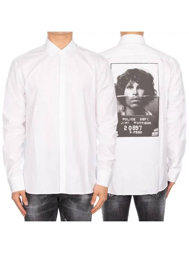 Face Printing White Shirt PBCM772A - NEIL BARRETT - BALAAN 1