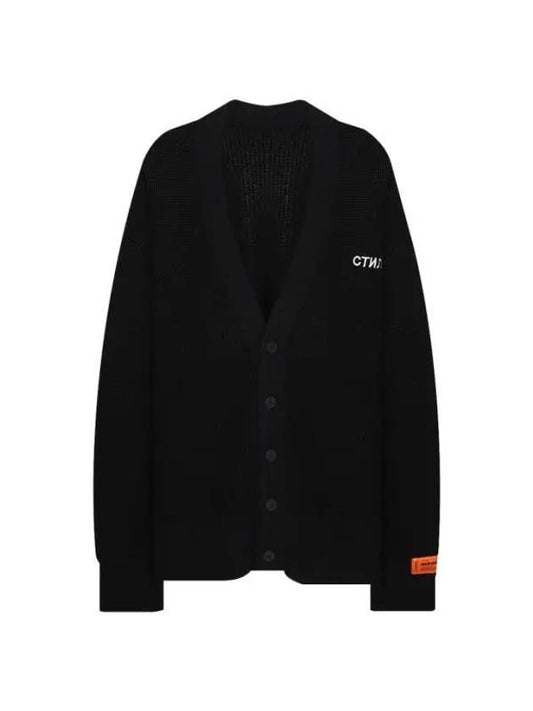 Heron Preston CTNMB KNIT CARDIGAN HB003F22KNI001 1001 CTNMB knit cardigan - HERON PRESTON - BALAAN 1