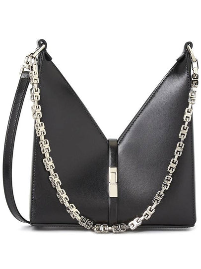 Mini Cut Out Box Chain Shoulder Bag Black - GIVENCHY - BALAAN 2