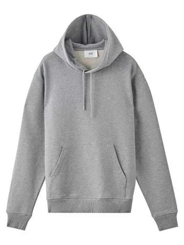 Mini Heart Logo Hoodie Heather Grey - AMI - BALAAN 2