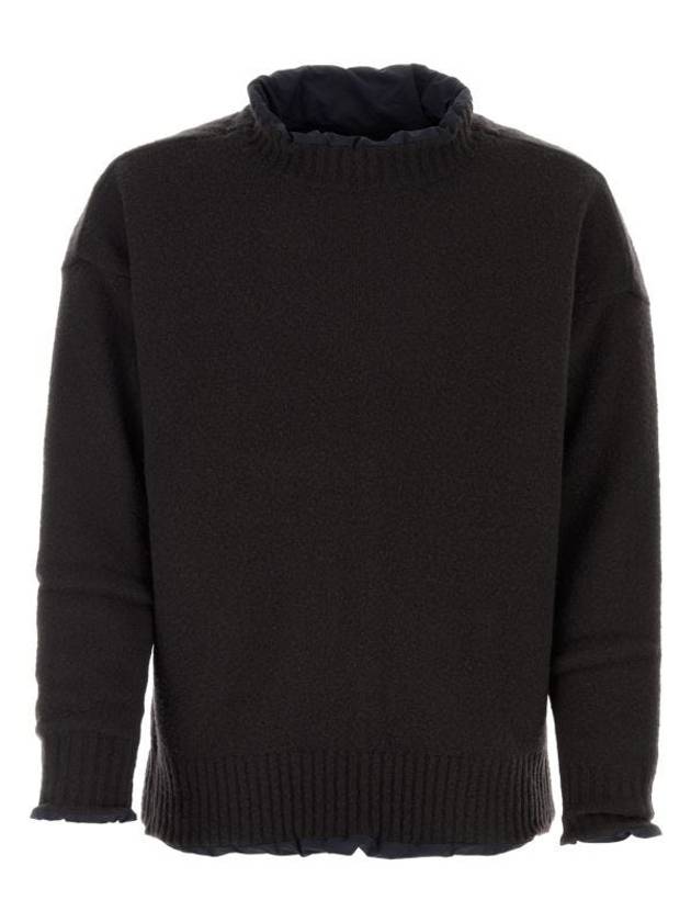 Reversible Pullover Wool Knit Top Black - SACAI - BALAAN 3