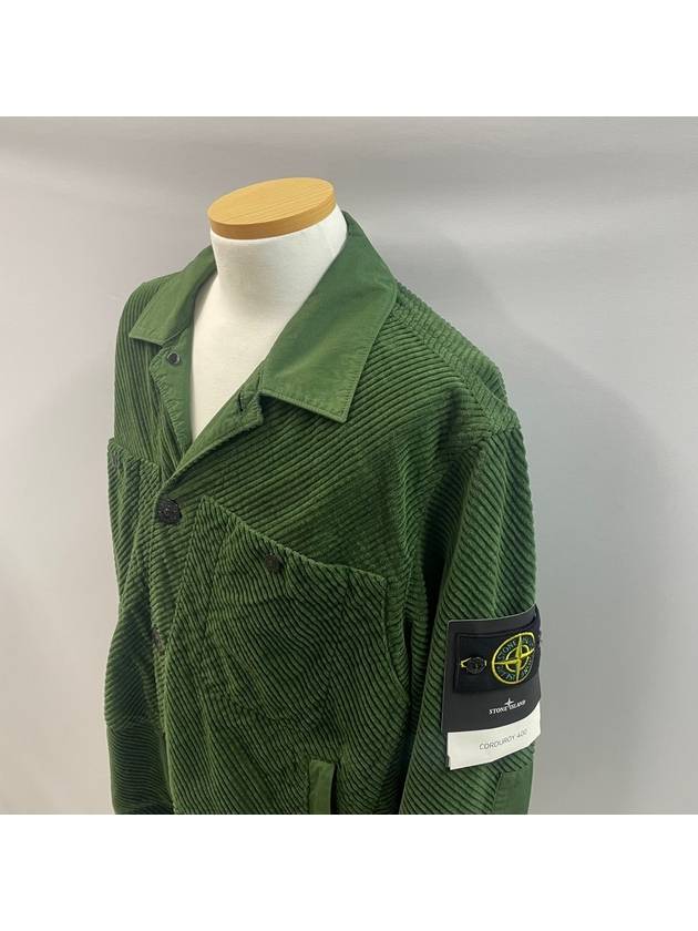 Wappen Corduroy 400 Jacket Khaki - STONE ISLAND - BALAAN 1