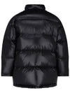 Triangle Logo Nylon Padded Jacket Black - PRADA - BALAAN 4