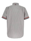 Men's Pincode Armband Short Sleeve Shirt Grey - THOM BROWNE - BALAAN 3