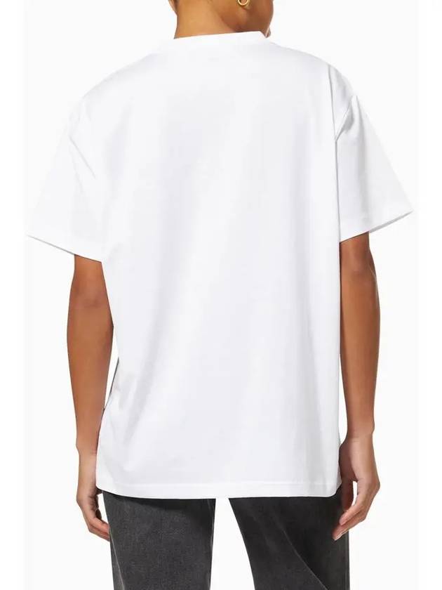 Check Pocket Crew Neck Cotton Short Sleeve T-Shirt White - BURBERRY - BALAAN 5