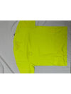 Logo Patch Short Sleeve T-Shirt Neon Yellow - STONE ISLAND - BALAAN 4