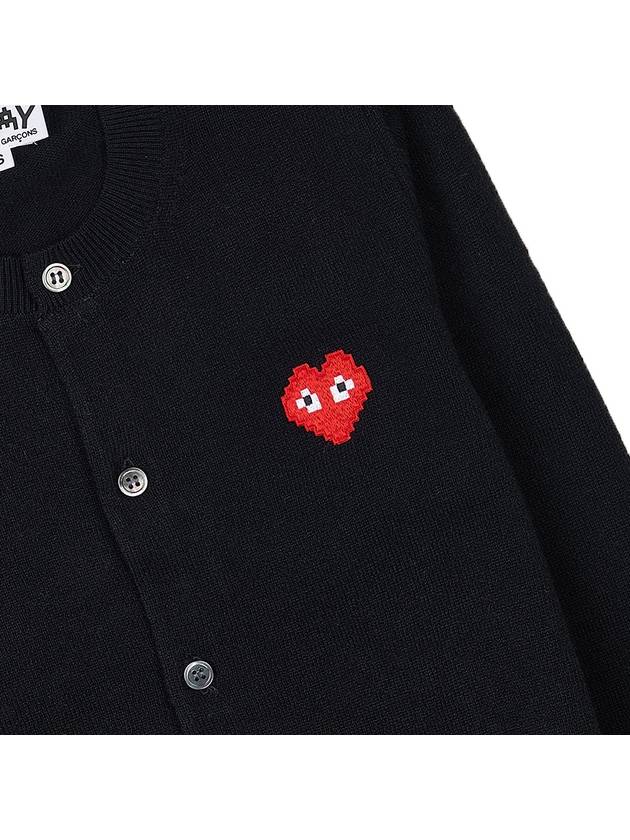 Pixel logo patch cardigan P1N083 BLACK - COMME DES GARCONS - BALAAN 6