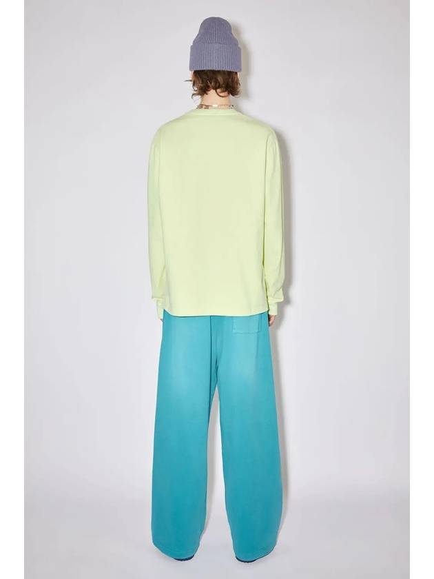 Scribble Long Sleeve T-Shirt Fluo Green - ACNE STUDIOS - BALAAN 4