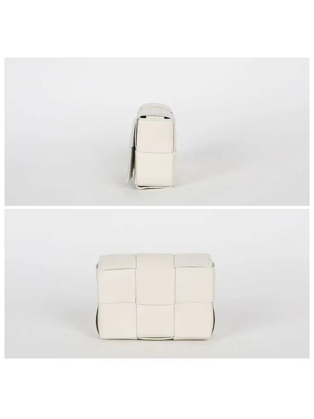 Intrecciato Cassette Small Cross Bag White - BOTTEGA VENETA - BALAAN 4