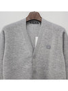 Keve Face Wool V-neck Cardigan Grey - ACNE STUDIOS - BALAAN 5