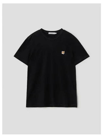 Men s Foxhead Patch Classic T Shirt Black Contemporary Domestic Product - MAISON KITSUNE - BALAAN 1