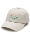 Drold Monsieur Unisex Lettering Ball Cap Ivory CP121 CO027 LBG - DROLE DE MONSIEUR - BALAAN 2