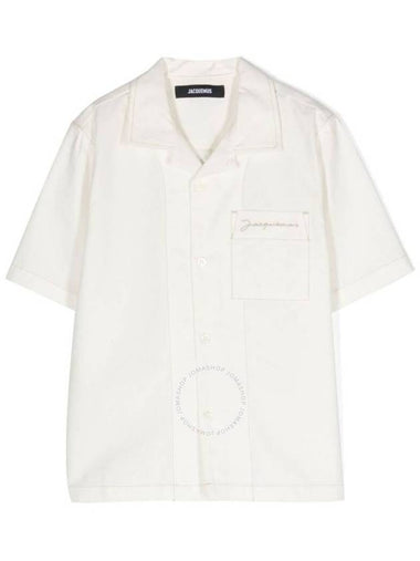 Jacquemus Boys La Chemise Cotton Shirt, Size 4Y - JACQUEMUS - BALAAN 1