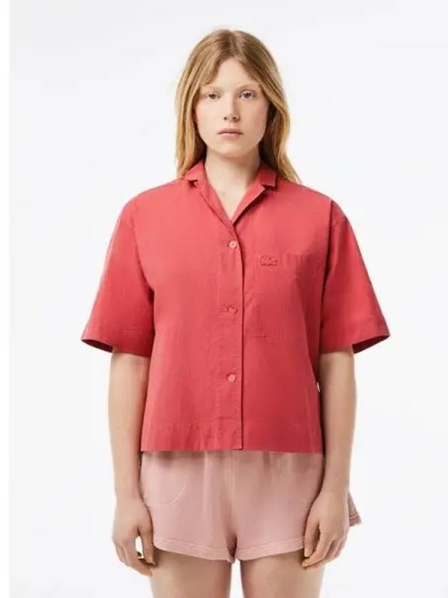 Women s Overfit Poke Short Sleeve Shirt CF6918 54G ZV9 Domestic Product GQ2N24040354815 - LACOSTE - BALAAN 1