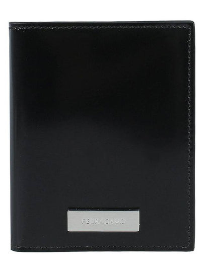 Custom Metal Plate Leather Card Wallet Black - SALVATORE FERRAGAMO - BALAAN 2