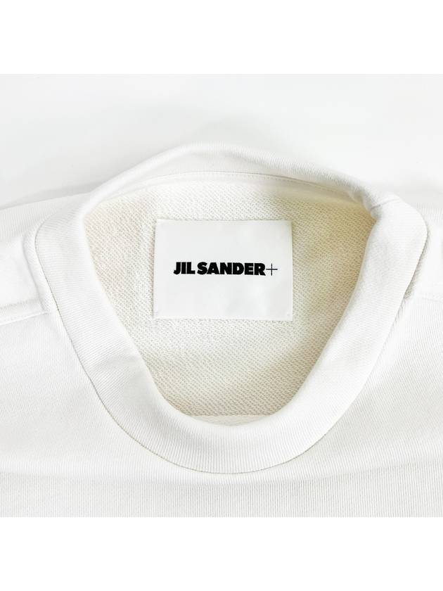 Women's Logo Cotton Sweatshirt Cream - JIL SANDER - BALAAN 8