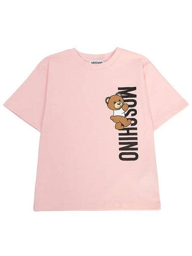 Kids short sleeved T shirt HVM03R LAA02 50209 Adults can wear - MOSCHINO - BALAAN 1