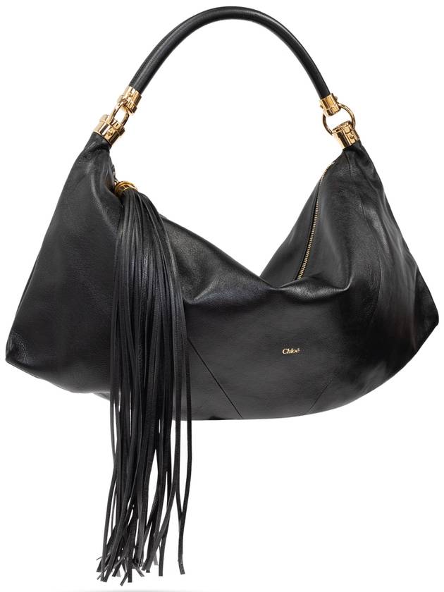 Chloé Shoulder Bag Foulard, Women's, Black - CHLOE - BALAAN 4