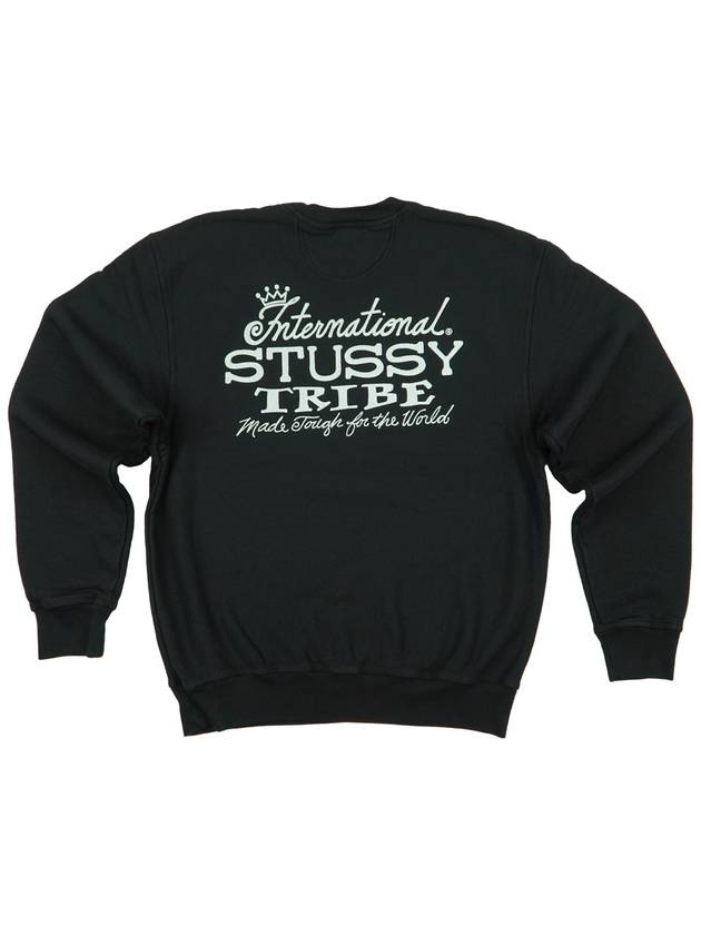 Italian Origin Top Wear East Pigment Dyed Crew Black 1915020 - STUSSY - BALAAN 5