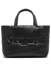 Logo Nappa Lambskin Tote Bag Black - SAINT LAURENT - BALAAN 5