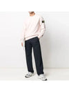 Men's Wappen Patch Sweatshirt Antique Rose - STONE ISLAND - BALAAN 4