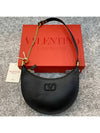 V Logo Hobo Shoulder Bag Black - VALENTINO - BALAAN 4