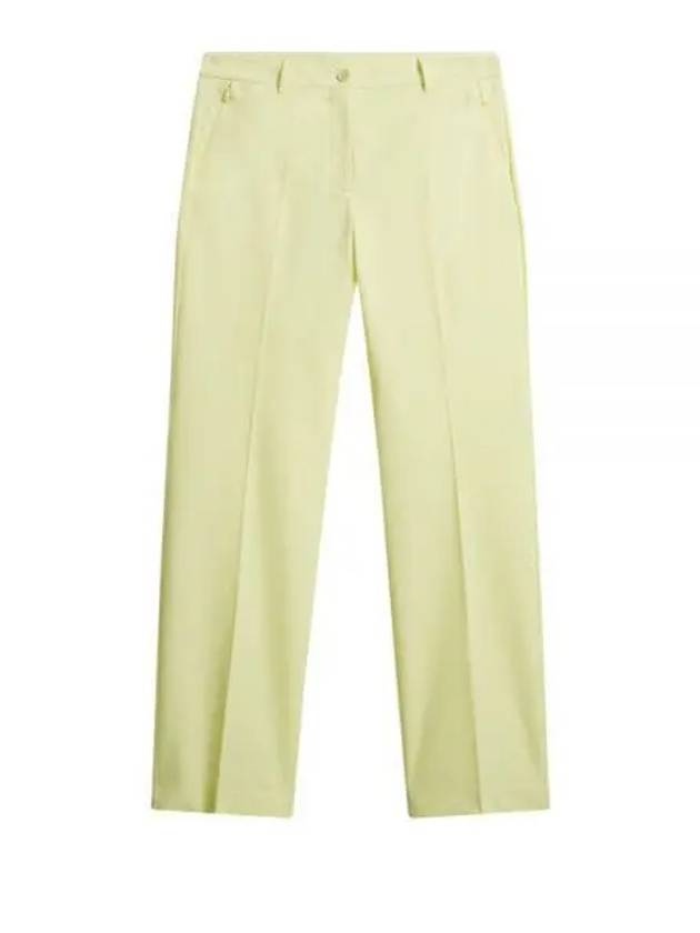 Women's Megan Straight Fit Pants Pale Lime Yellow - J.LINDEBERG - BALAAN 2