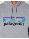 P 6 Logo Uprisal Hoodie Grey - PATAGONIA - BALAAN 3